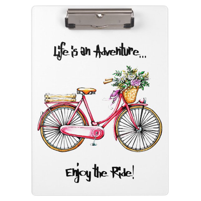 Adventure Quote Klemmbrett (Vorderseite)