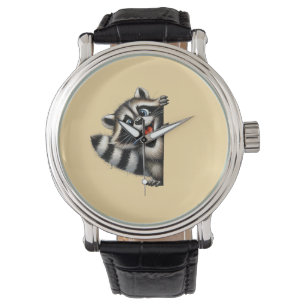 Adventure Raccoon Weihnachten Flüchtige Blick - Ni Armbanduhr