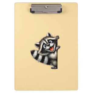 Adventure Raccoon Weihnachten Flüchtige Blick - Ni Klemmbrett