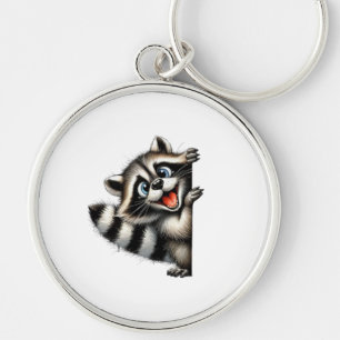 Adventure Raccoon Weihnachten Flüchtige Blick - Ni Schlüsselanhänger