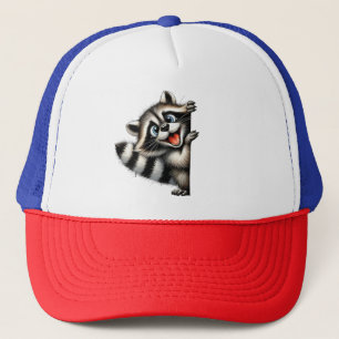 Adventure Raccoon Weihnachten Flüchtige Blick - Ni Truckerkappe