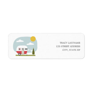 Adventure Retro Camper Red Neutral Baby Shooter