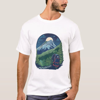Adventure Rucksack Under Moonlit T-Shirt