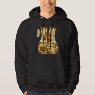 Adventure Safari Vest mit Expedition Binoculars Hoodie