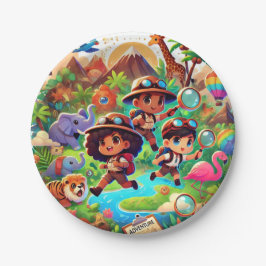 Adventure Search Plate 7" Pappteller