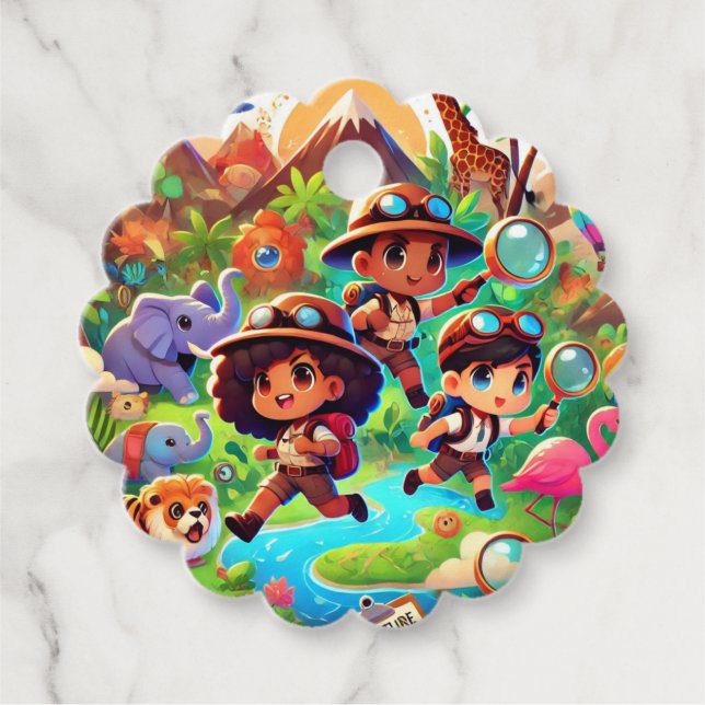 Adventure Seekers Gefallen Tags Geschenkanhänger (Vorderseite)