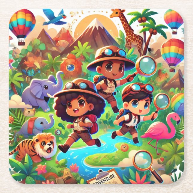 Adventure Seekers Paper Untersetzer (Vorderseite)