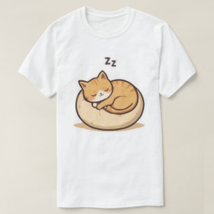 Adventure Sleeping Cat - Niedlicher Cartoon Kitty  T-Shirt