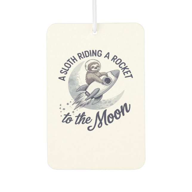 Adventure Sloth Astronaut Autolufterfrischer (Vorderseite)