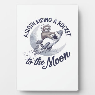 Adventure Sloth Astronaut Fotoplatte