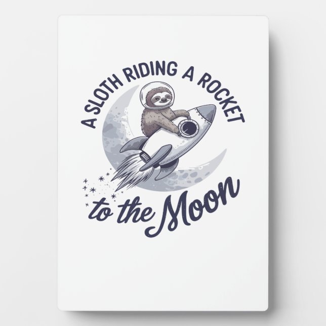 Adventure Sloth Astronaut Fotoplatte (Vorderseite)
