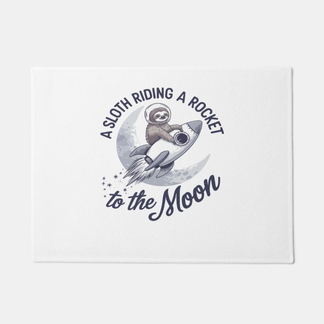 Adventure Sloth Astronaut Fußmatte (Vorderseite)