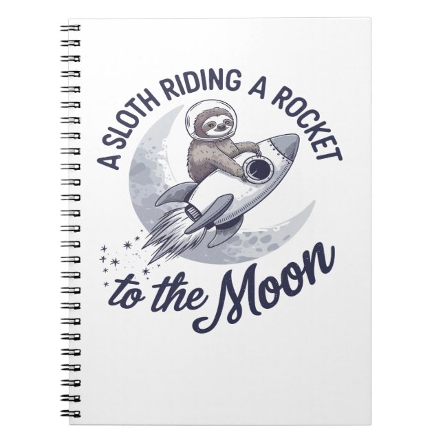 Adventure Sloth Astronaut Notizblock (Vorderseite)