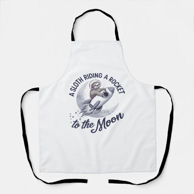 Adventure Sloth Astronaut Schürze (Vorderseite)