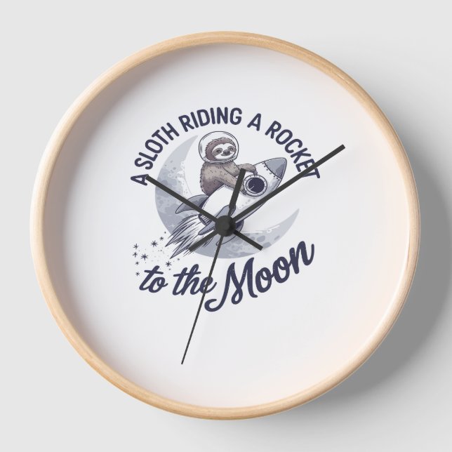 Adventure Sloth Astronaut Uhr (Vorderseite)