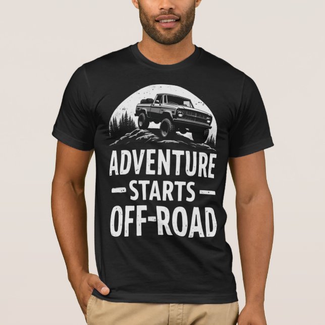 Adventure Starts Off-Road T-Shirt (Vorderseite)