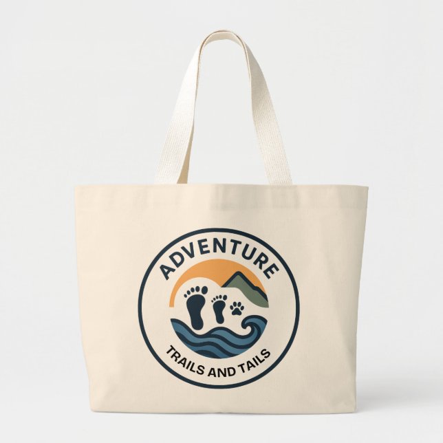 Adventure T-T-Logo Jumbo Tote Bag Stoffbeutel (Vorne)