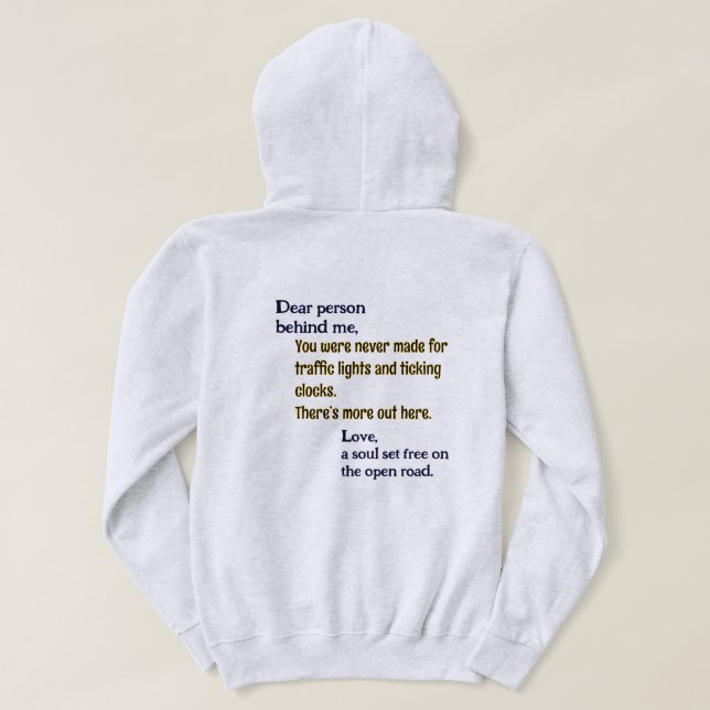 Adventure T und T Logo Sehr geehrte Person... Hoodie (Design Rückseite)