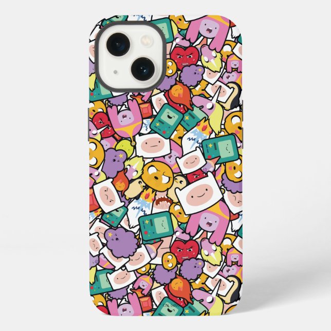 Adventure Time | Character Wurf-Muster iPhone Hülle (Rückseite)