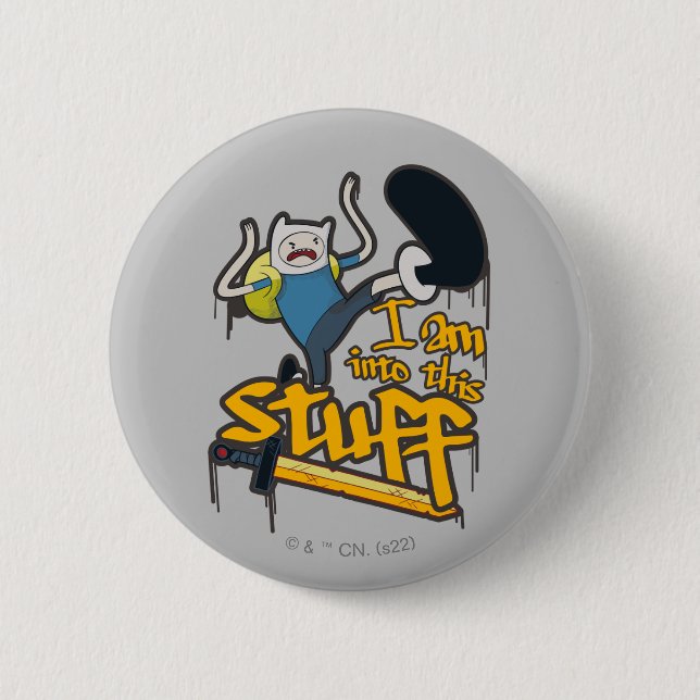 Adventure Time | Finn "I Am Into This Stuff" Button (Vorderseite)