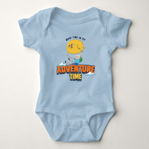 Adventure Time Jake Floating With Finn T-Shirt Baby Strampler