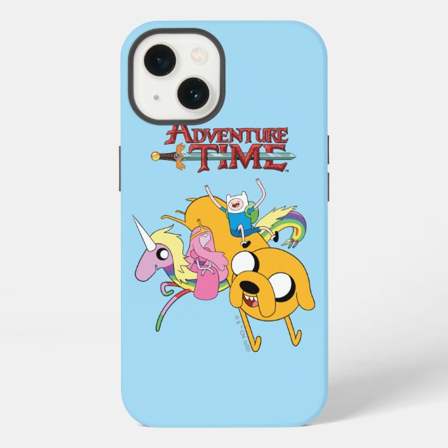 Adventure Time | Lady, Bubblegum, Finn und Jake iPhone Hülle (Rückseite)
