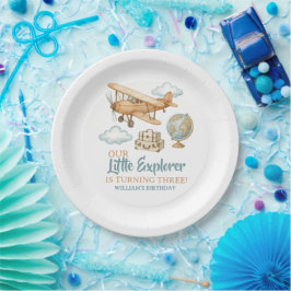 Adventure Travel Little Explorer Geburtstag Pappteller