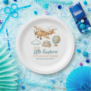 Adventure Travel Little Explorer Geburtstag Pappteller
