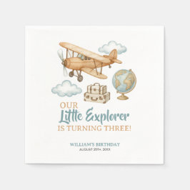 Adventure Travel Little Explorer Geburtstag Serviette