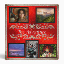 Adventure Vacation Foto/Scrapbook Album - Kupfer