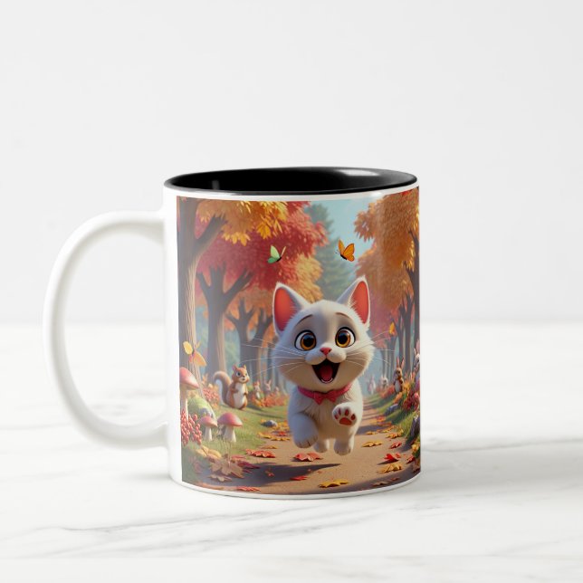Adventure with Every Sip Cat Mug (Gauche)