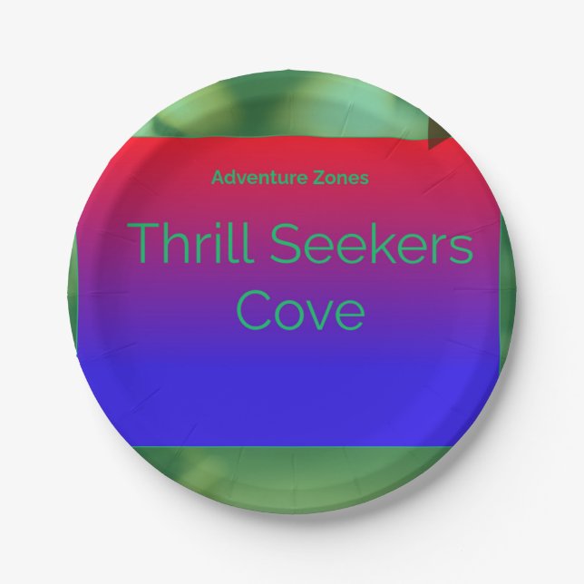 Adventure Zones Cove Pappteller (Vorderseite)