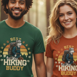 Adventurous Alaskan Malamute Hiker Wilderness T-Shirt