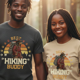 Adventurous American Foxhound Hiker Wilderness T-Shirt