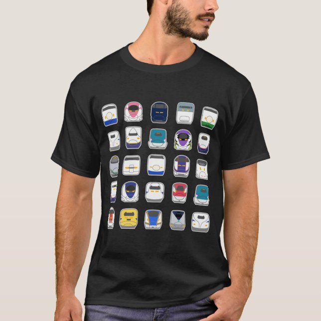 Adventurous Bullet Trains Collection  T-Shirt (Vorderseite)