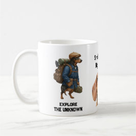 Adventurous Dachshund Hiker Home Is Where My Pack Kaffeetasse