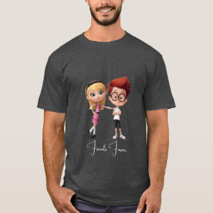 Adventurous Duo Cartoon T - Shirt - Spaß und Whims