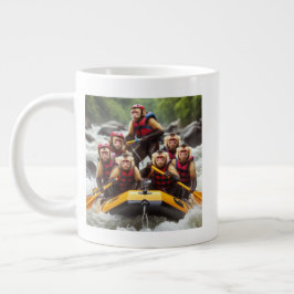 Adventurous Kapuzineraffen Whitewater Rafting Jumbo-Tasse