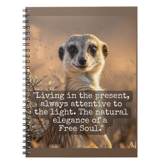 Adventurous Meerkat Living Notizblock (Vorderseite)