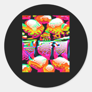 Adversarial Anti-Facial Recognition Camouflage Inv Runder Aufkleber