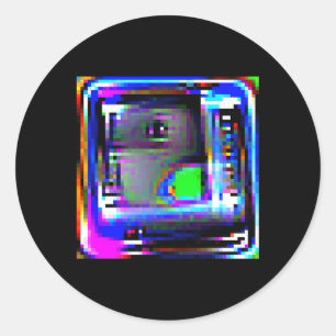 Adversarial Anti-Facial Recognition Camouflage Inv Runder Aufkleber