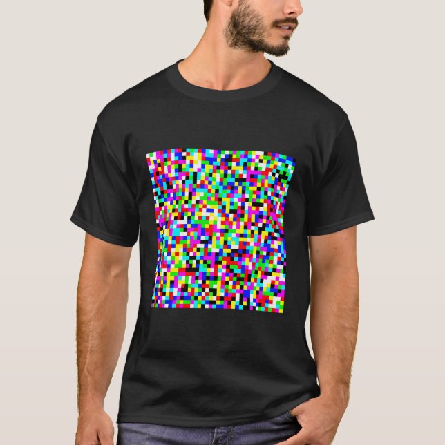 Adversarial Anti-Facial Recognition Camouflage Inv T-Shirt (Vorderseite)