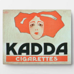 Advertisement for 'Kadda Cigarettes' (colour litho Fotoplatte