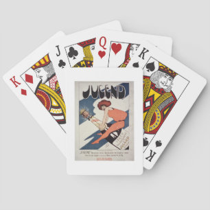 Advertising 'Jugend, illustrated Weekly Mag Spielkarten