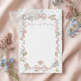 Advice and Whishes Wildflower Graduation Card Einladung