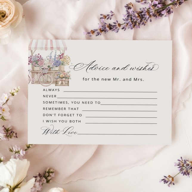 Advice and wishes Off the market Boho Bridal Card (Von Creator hochgeladen)