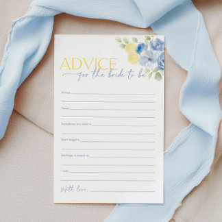 Advice for the Bride Citrus Bridal Shower Game
