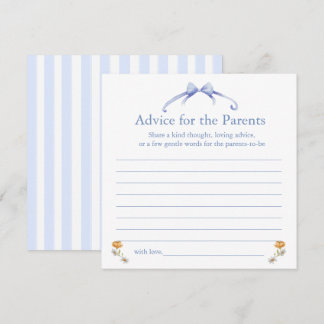 advice for the parents hinweiskarte