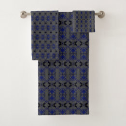 Advocacy Lawyer Blue Black Gavel Badetücher Badhandtuch Set