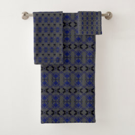 Advocacy Lawyer Blue Black Gavel Badetücher Badhandtuch Set